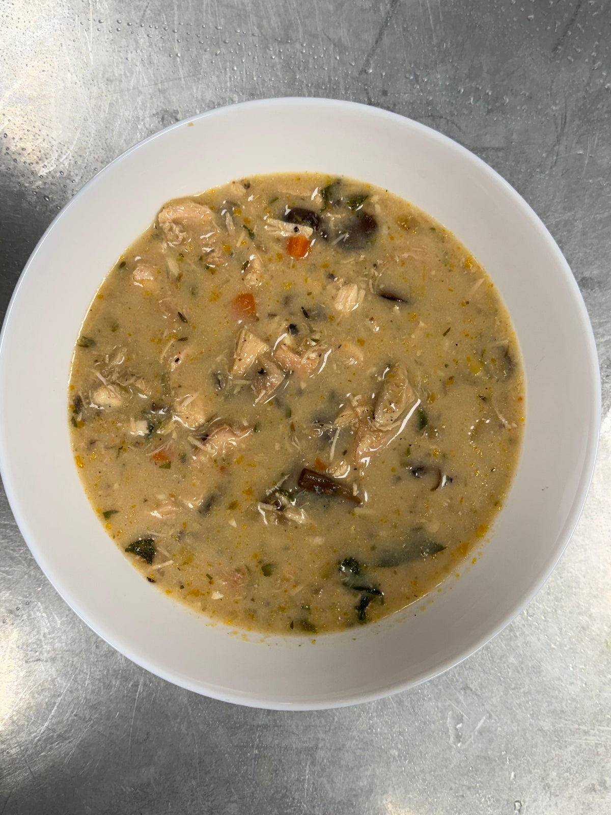 Roasted Chicken & Mushroom Stew